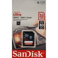 SanDisk Ultra UHS-I U1 Class 10 30MBps 200X SDHC - 32GB - کارت حافظه SDHC سن دیسک مدل Ultra کلاس 10 استاندارد UHS-I U1 سرعت 200X 30MBps ظرفیت 32 گیگابایت