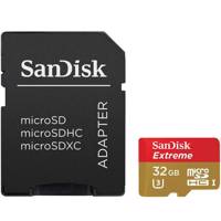 Sandisk Extreme UHS-I U3 Class 10 90MBps 600X microSDHC With Adapter - 32GB - کارت حافظه microSDHC سن دیسک مدل Extreme کلاس 10 استاندارد UHS-I U3 سرعت 90MBps 600X همراه با آداپتور SD ظرفیت 32 گیگابایت