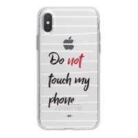کاور ژله ای مدل Do Not Touch My Phone مناسب برای گوشی موبایل آیفون X / 10