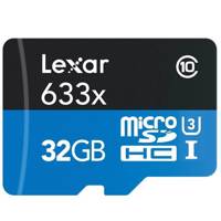 Lexar High-Performance UHS-I U3 Class 10 633X microSDHC With USB 3.0 Reader - 32GB کارت حافظه microSDHC لکسار مدل High-Performance کلاس 10 استاندارد UHS-I U3 سرعت 633X همراه با ریدر USB 3.0 ظرفیت 32 گیگابایت