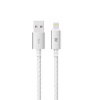 Rock Metal And Leather USB To Lighning Cable 1m کابل تبدیل USB به لایتنینگ راک مدل Metal And Leather طول 1 متر