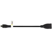 A4net OTG-150 microUSB-B To USB-A OTG Cable 0.15m کابل تبدیل microUSB-B به USB-A OTG ای فور نت مدل OTG-150 طول 0.15 متر