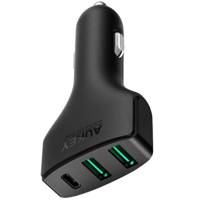 Aukey CC-Y3 Type-C Quick Charge 3.0 Car Charger شارژر فندکی آکی مدل CC-Y3