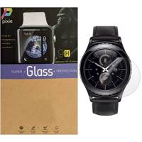 Pixie 2.5D Glass Screen Protector For Smart Watch Samsung Gear S2 محافظ صفحه نمایش شیشه ای پیکسی مدل 2.5D مناسب برای ساعت هوشمند سامسونگ مدل Gear S2