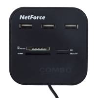 NetForce VCR-527 Three Port USB 2.0 Hub هاب USB 2.0 سه پورت نت فورس مدل VCR-527