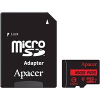 Apacer UHS-I U1 Class 10 85MBps microSDHC With Adapter - 16GB - کارت حافظه اپیسر کلاس 10 استاندارد UHS-I U1 سرعت 85MBps همراه با آداپتور SD ظرفیت 16 گیگابایت