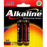 ABC Alkaline AA Battery Pack of 2 باتری قلمی ای بی سی مدل Alkaline بسته 2 عددی