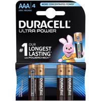 Duracell Ultra Power Duralock With Power Check AAA Battery Pack Of 4 باتری نیم قلمی دوراسل مدل Ultra Power Duralock With Power Check بسته 4 عددی