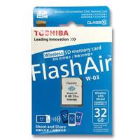 Toshiba Flash Air 32GB W-03 SD-R032GR7AL03A - کارت حافظه توشیبا مجهز به شبکه بیسیم Flash Air 32GB W-03 SD-R032GR7AL03A