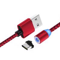 Magnetic Cable 360 usb TYPE-C Length Lighting 1.1 meter کابل تبدیل usb به TYPE-C و لایتینینگ 360 درجه مدل MAGNETIC بطول 1.1 متر