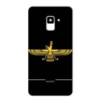 MAHOOT Farvahar Design Sticker for Samsung A8 2018 برچسب تزئینی ماهوت مدل Farvahar Design مناسب برای گوشی Samsung A8 2018