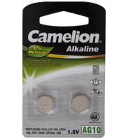 Camelion AG10 Akeline Battery Pack Of 2 باتری سکه ای کملیون مدل AG10 بسته 2 تایی
