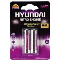 Hyundai Premium Alkaline AA Battery Pack Of 2 - باتری قلمی هیوندای مدل Premium Alkaline بسته 2 عددی