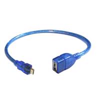 Active Link Transparent MINI USB Cable 0.3 m کابل OTG اکتیو لینک مدل Transparent به طول 3.0 متر