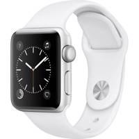 Apple Watch 2 38mm Silver Aluminum Case with White Sport Band - ساعت هوشمند اپل واچ 2 مدل 38mm Silver Aluminum Case with White Sport Band