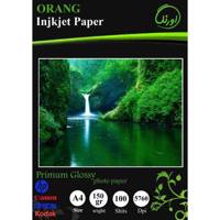 Orang Premium Glossy Photo Paper A4 Pack Of 100 کاغذ عکس اورنگ مدل Premium Glossy سایز A4 بسته 100 عددی