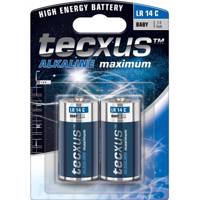 Tecxus Alkaline Maximum LR 14 C Batteryack Of 2 باتری سایز متوسط تکساس مدل Alkaline Maximum - بسته 2 عددی