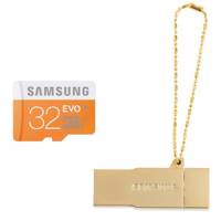 Samsung EVO 32GB microSD with CV-OEM32GB01 Card Reader کارت حافظه microSDHC سامسونگ مدل EVO ظرفیت 32 گیگابایت به همراه کارت خوان سامسونگ مدل CV-OEM32GB01