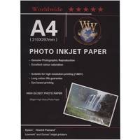 Word Wide Photo Injection Paper A4ack of 100 کاغذ عکس Word Wide مدل Photo Injection سایز A4 - بسته 100 عددی