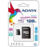 Adata Premier UHS-I U1 Class 10 50MBps microSDXC With Adapter - 128GB - کارت حافظه microSDXC ای دیتا مدل Premier کلاس 10 استاندارد UHS-I U1 سرعت 50MBps همراه با آداپتور SD ظرفیت 128 گیگابایت