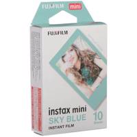 Fujifilm Instax Mini Film Blue Frame Photo Printer Pack of 10 - کاغذ مخصوص دوربین های چاپ سریع فوجی فیلم با فریم آبی بسته 10 عددی