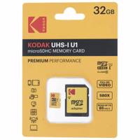Kodak UHS-I U1 Class 10 85MBps microSDHC With Adapter - 32GB - کارت حافظه microSDHC کداک مدل UHS-I U1 کلاس 10 سرعت 85MBps همراه با آداپتور ظرفیت 32 گیگابایت