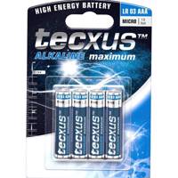 Tecxus Alkaline Maximum LR 03 AAA Batteryack Of 4 - باتری نیم قلمی تکساس مدل Alkaline Maximum - بسته 4 عددی