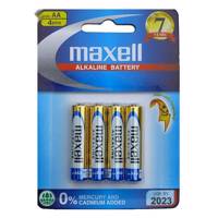 Maxell Alkaline AA Battery Pack Of 4 - باتری قلمی مکسل مدل Alkaline بسته 4 عددی