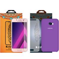 کاور کوالا مدل سیلیکونی مناسب برای گوشی موبایل سامسونگ Galaxy A5 2017 به همراه محافظ صفحه نمایش