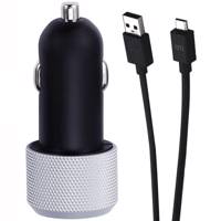 Just Mobile Highway Max Car Charger With microUSB Cable شارژر فندکی جاست موبایل مدل Highway Max به همراه کابل microUSB