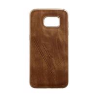 Fashion Style Protective Case for Samsung Galaxy S7 Edge کاور ژله ای طرح چرم مناسب برای گوشی موبایل سامسونگ S7 Edge