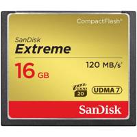 SanDisk Extreme CompactFlash 800X 120MBps - 16GB کارت حافظه CompactFlash سن دیسک مدل Extreme سرعت 800X 120MBps ظرفیت 16 گیگابایت