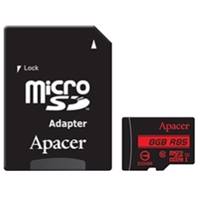 Apacer UHS-I U1 Class 10 85MBps microSDHC With Adapter - 8GB کارت حافظه microSDHC اپیسر کلاس 10 استاندارد UHS-I U1 سرعت 85MBps همراه با آداپتور SD ظرفیت 8 گیگابایت