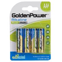 Golden Power Power P Plus US AA Battery Pack Of 4 باتری قلمی گلدن پاور مدل Power P Plus US بسته 4 عددی