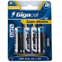 Gigacell Super Alkaline AA Batteryack of 4 باتری قلمی گیگاسل مدل Super Alkaline - بسته 4 عددی