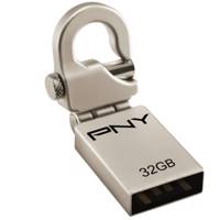 PNY Mini Hook USB Flash Memory 32GB فلش مموری پی ان وای مدل Mini Hook ظرفیت 32 گیگابایت