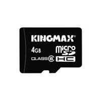KINGMAX Class 6 6MBps MicroSDHC With Adapter - 4GB کارت حافظه microSDHC کینگ مکس کلاس 6 سرعت 6Mbps همراه با آداپتور SD ظرفیت 4 گیگابایت