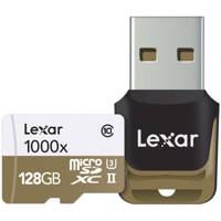 Lexar Professional UHS-II U3 Class 10 1000X microSDXC With USB 3.0 Reader - 128GB - کارت حافظه microSDXC لکسار مدل Professional کلاس 10 استاندارد UHS-II U3 سرعت 1000X همراه با ریدر USB 3.0 ظرفیت 128 گیگابایت