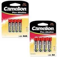 Camelion Plus Alkaline Battery Pack Of 8 باتری کملیون مدل پلاس آلکالاین بسته 8 عددی
