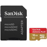 Sandisk Extreme Plus UHS-I U1 Class 10 80MBps 533X microSDHC With Adapter - 16GB - کارت حافظه MicroSDHC سن دیسک مدل Extreme Plus کلاس 10 استاندارد UHS-I U1 سرعت 80MBps 533X همراه با آداپتور SD ظرفیت 16 گیگابایت