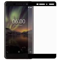 Tempered Full Cover Glass Screen Protector For Nokia 6 2018 محافظ صفحه نمایش شیشه ای تمپرد مدل Full Cover مناسب برای گوشی موبایل نوکیا 6 2018