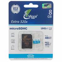Vicco Man Extre 320X UHS-I U1 Class 10 48MBps microSDHC Card With Adapter 8GB - کارت حافظه microSDHC ویکو من مدل Extre 320X کلاس 10 استاندارد UHS-I U1 سرعت 48MBps ظرفیت 8 گیگابایت همراه با آداپتور SD