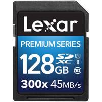 Lexar Premium UHS-I U1 Class 10 300X 45MBps SDXC - 128GB - کارت حافظه SDXC لکسار مدل Premium کلاس 10 استاندارد UHS-I U1 سرعت 45MBps 300X ظرفیت 128 گیگابایت