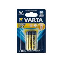 Varta LongLife Alkaline LR6 AA Batteryack of 2 - باتری قلمی وارتا مدل LongLife Alkaline LR6 بسته 2 عددی