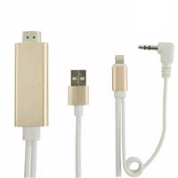 C-7559 HDMI to microUSB/Lightning Cable 1.8m کابل تبدیل HDMI به microUSB/لایتنینگ مدل C-7559 به طول 1.8 متر