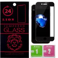 LION 3D Full Cover Glue Glass Screen Protector For Apple iPhone 7 محافظ صفحه نمایش شیشه ای لاین مدل 3D Full Cover مناسب برای گوشی اپل آیفون 7