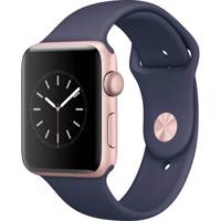 Apple Watch Series 2 42mm Rose Gold Case with Midnight Blue Sport Band ساعت هوشمند اپل واچ سری 2 مدل 42mm Rose Gold Case with Midnight Blue Sport Band