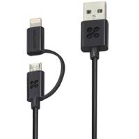 Promate linkMate-Duo USB To microUSB/Lightning Cable 1.2m - کابل تبدیل USB به microUSB/لایتنینگ پرومیت مدل linkMate-Duo طول 1.2 متر