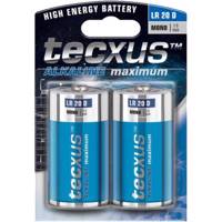 Tecxus Alkaline Maximum LR 20 D Batteryack Of 2 باتری سایز بزرگ تکساس مدل Alkaline Maximum - بسته 2 عددی