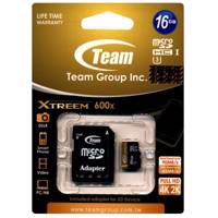 Team Group Xtreem UHS-I U3 Class 10 90MBps 600X microSD With Adapter - 16GB - کارت حافظه microSDHC تیم گروپ مدل Extreem کلاس 10 استاندارد UHS-I U3 سرعت 90MBps 600X به همراه آداپتور SD ظرفیت 16 گیگابایت
